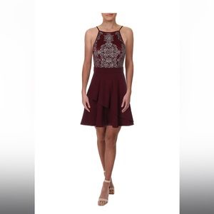 Speechless maroon dress, sequined, size 5